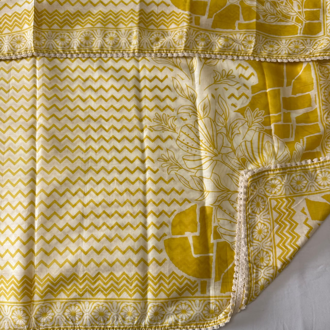 Elegant Geometrical Cotton Printed Unstitched Suit Set-FM0093-3
