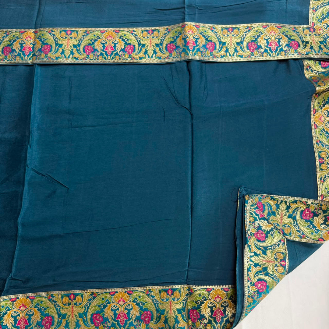 Premium Banarasi Silk Unstitched Suit Set-GF2201-A