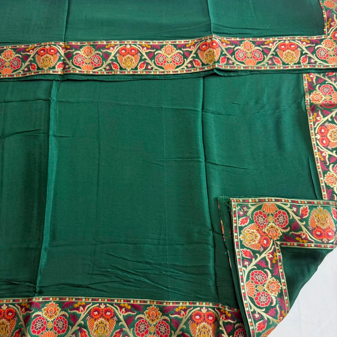 Premium Banarasi Silk Unstitched Suit Set-GF2201-E