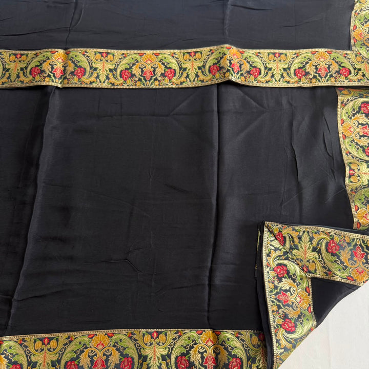 Premium Banarasi Silk Unstitched Suit Set-GF2201-B