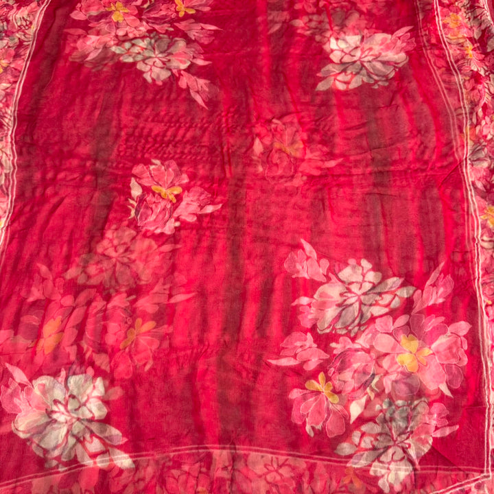 Premium Cotton Floral Print Unstitched Suit Set-PSC034-4