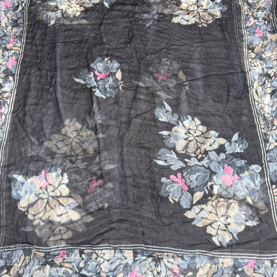 Premium Cotton Floral Print Unstitched Suit Set-PSC034-3