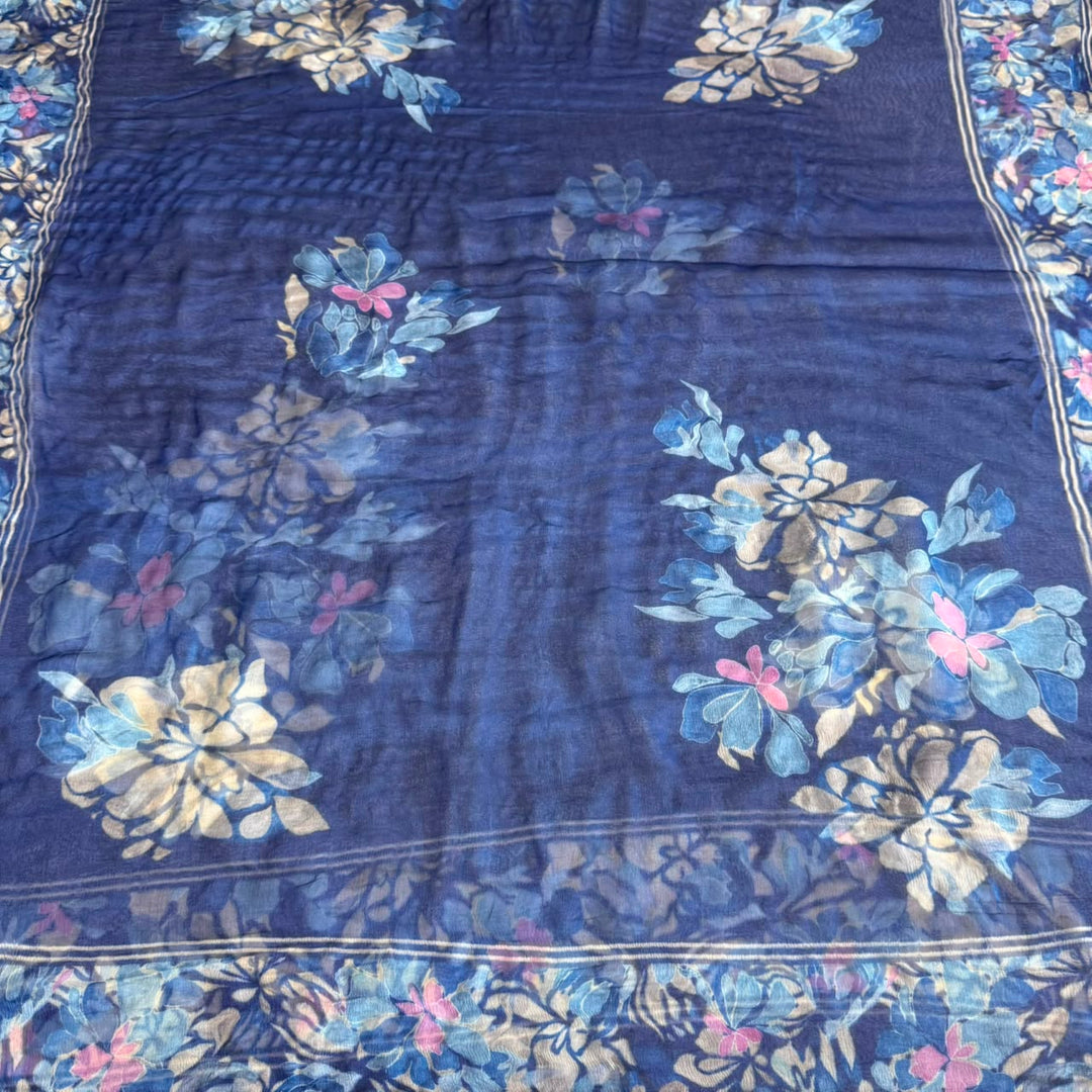 Premium Cotton Floral Print Unstitched Suit Set-PSC034-1