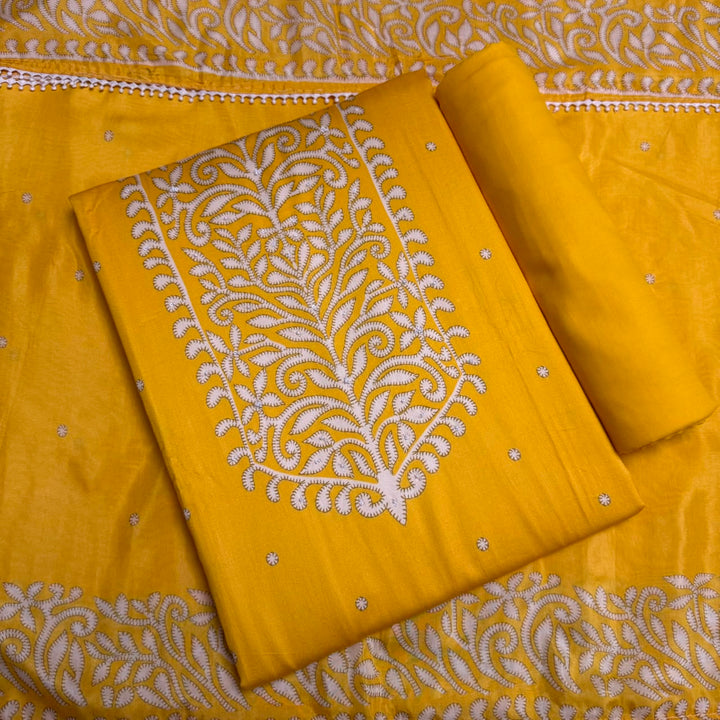 Premium Printed Cotton Unstitched Suit Set-PSC047-A