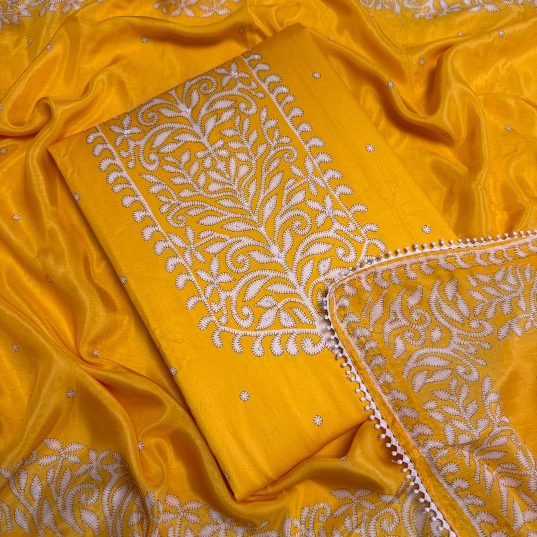 Premium Printed Cotton Unstitched Suit Set-PSC047-A
