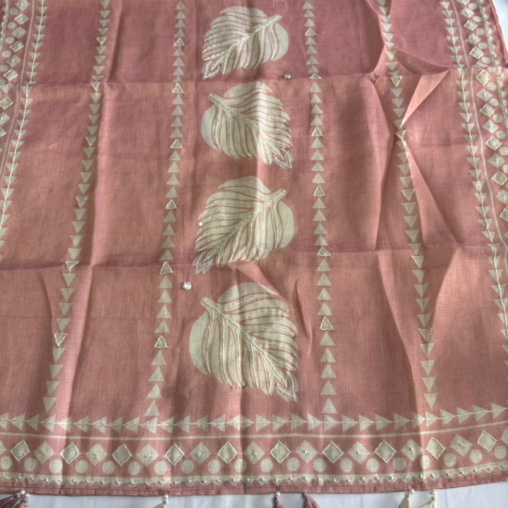 Premium Shimmer Cotton Printed Unstitched Suit Set-FM1727-A