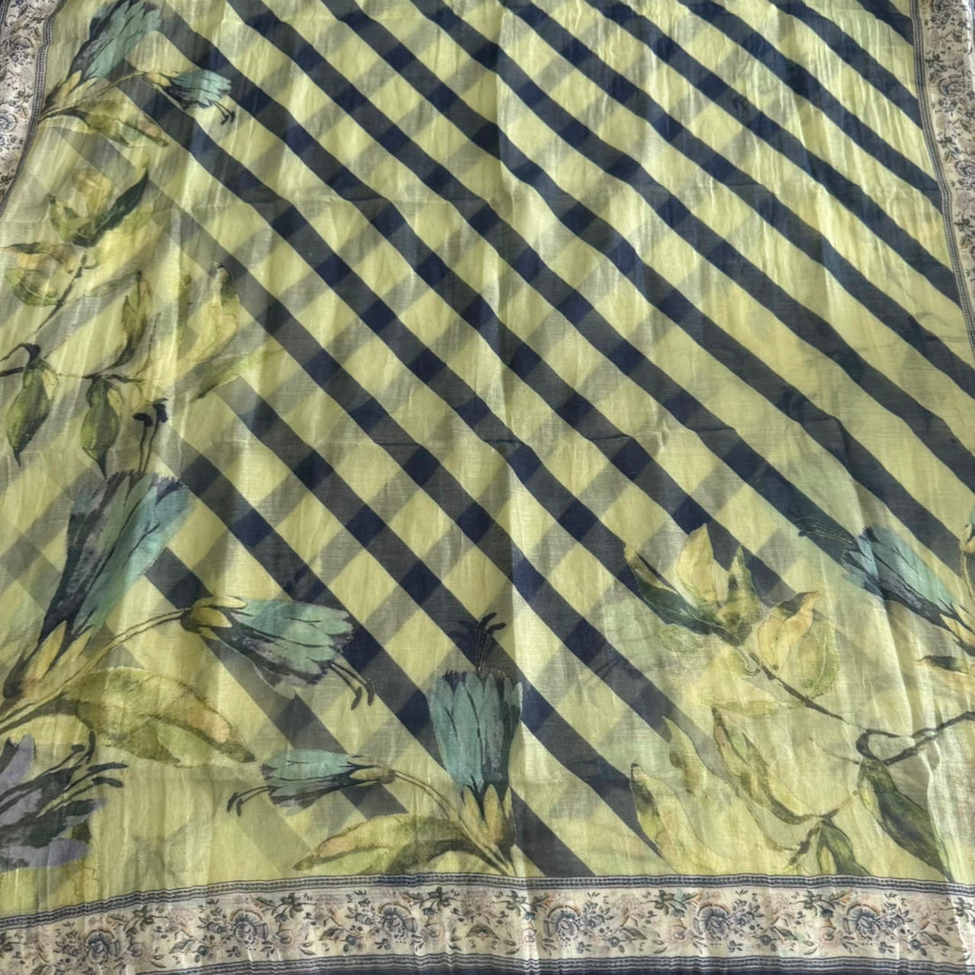 Premium Mal Chanderi Digital Print Suit Set-FM5152-A