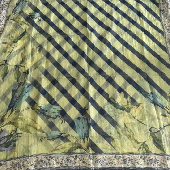 Premium Mal Chanderi Digital Print Suit Set-FM5152-A
