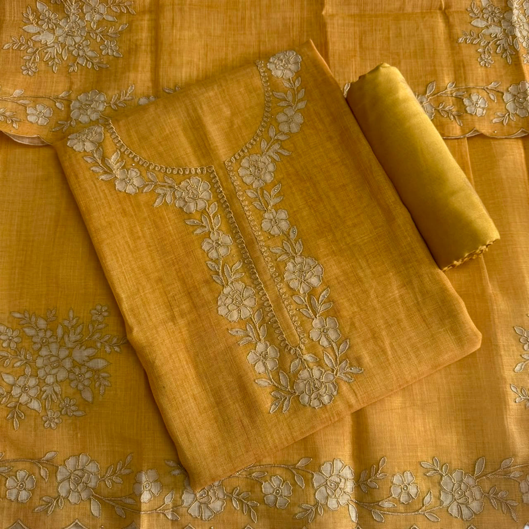 Premium Shimmer Silk Unstitched Suit Set-FM1651-A