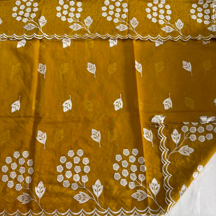 Premium Mal Chanderi Unstiched Suit Set-LF1201-E