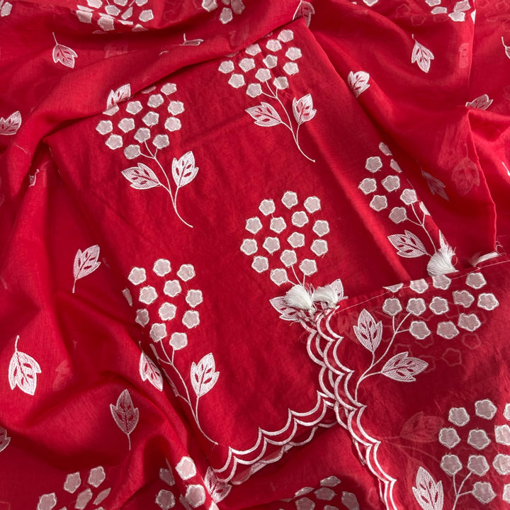 Premium Mal Chanderi Unstiched Suit Set-LF1201-D