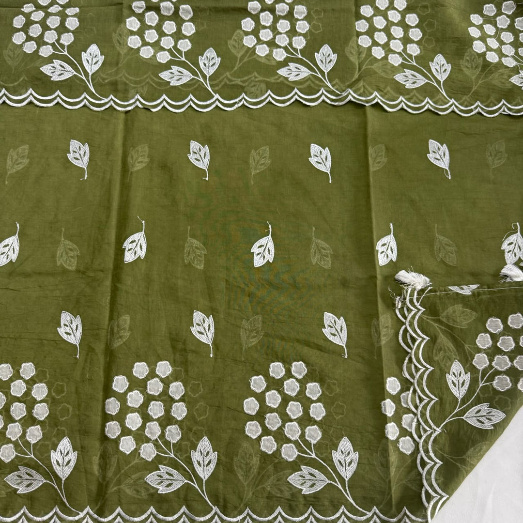 Premium Mal Chanderi Unstiched Suit Set-LF1201-B