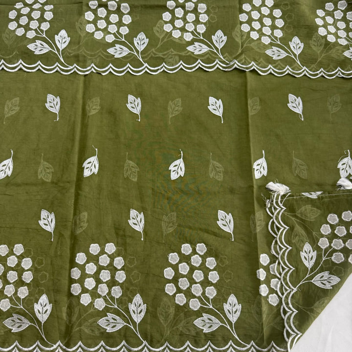 Premium Mal Chanderi Unstiched Suit Set-LF1201-B