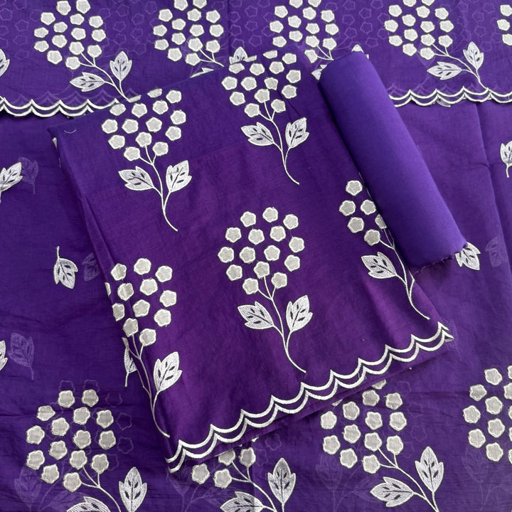 Premium Mal Chanderi Unstiched Suit Set-LF1201-A