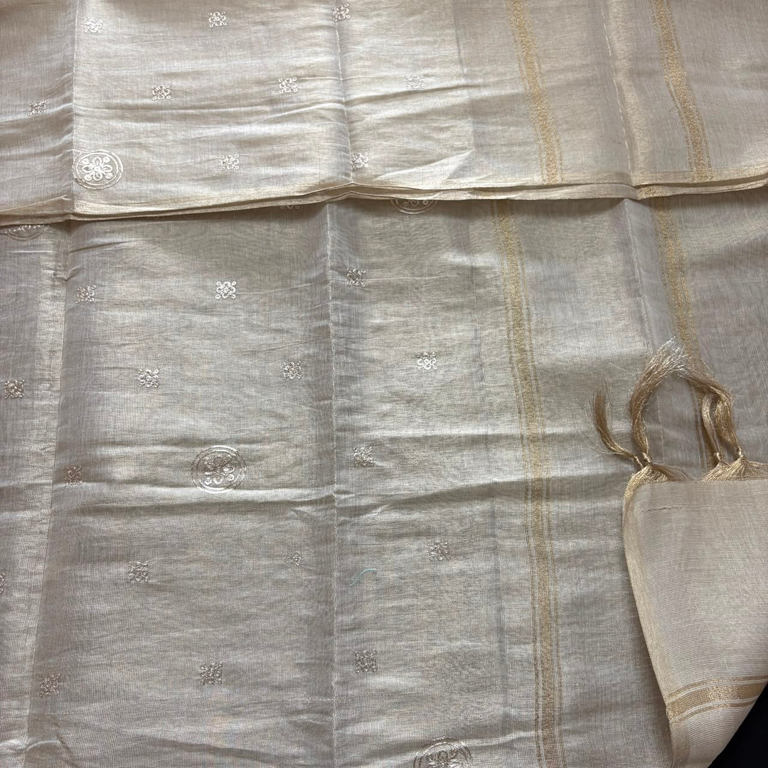 Luxury Tissue Dabka Work Unstitched Suit Set -R19689-A