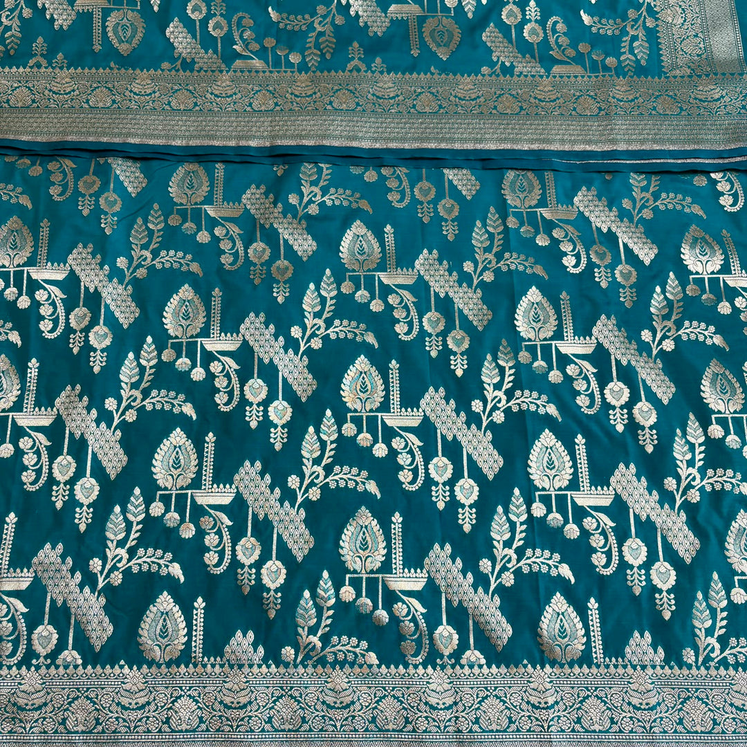 Banarasi Silk Unstitched Suit Set-LF1701-A1