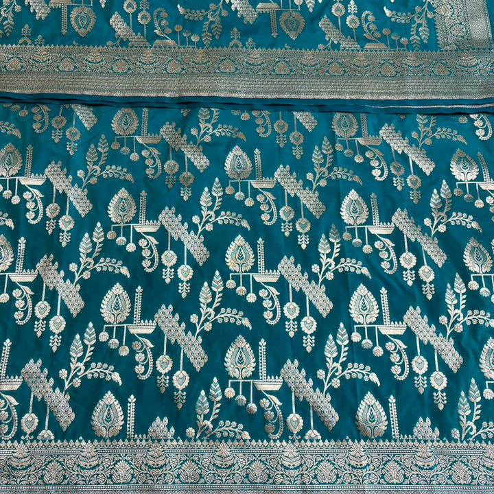 Banarasi Silk Unstitched Suit Set-LF1701-A1
