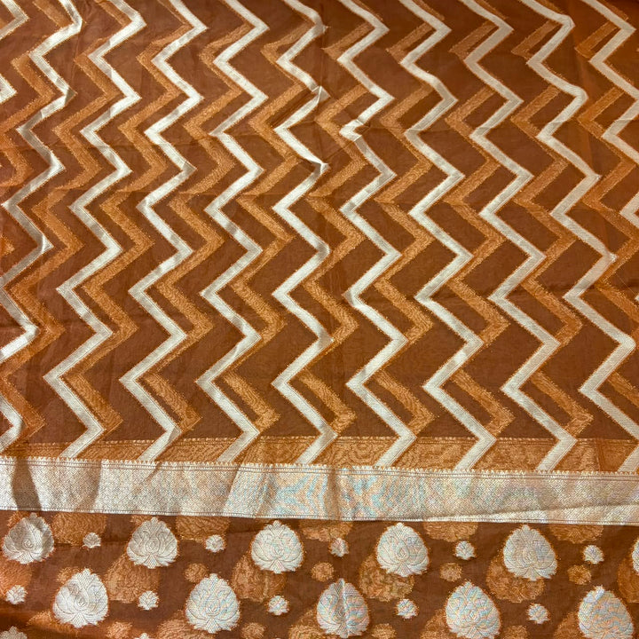 Premium Tanchui Silk Unstitched Suit Set with Luxurious Woven Detailing - ECE991 - 04
