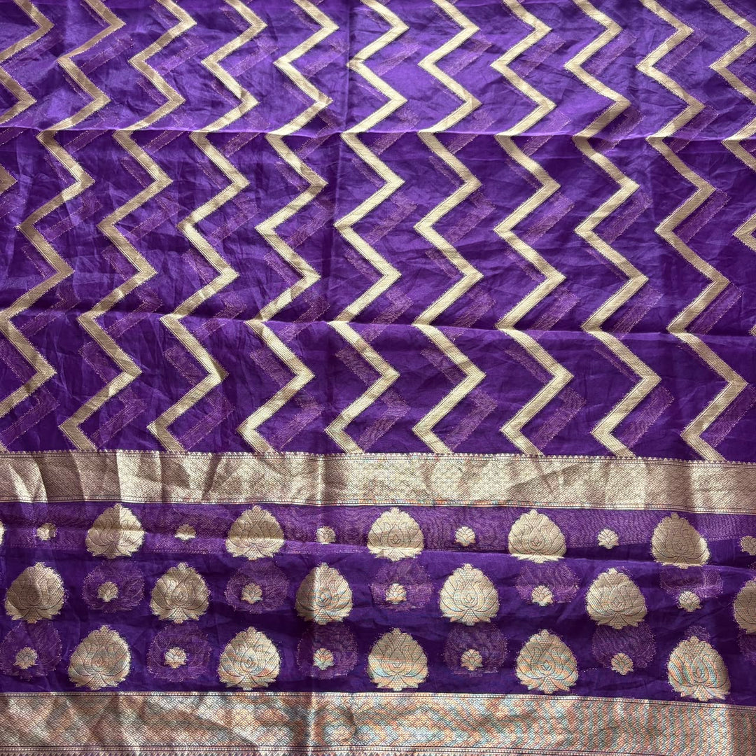 Premium Tanchui Silk Unstitched Suit Set with Luxurious Woven Detailing - ECE991 - 03