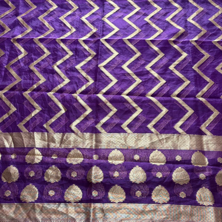 Premium Tanchui Silk Unstitched Suit Set with Luxurious Woven Detailing - ECE991 - 03