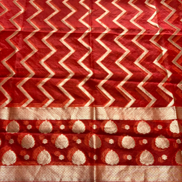 Premium Tanchui Silk Unstitched Suit Set with Luxurious Woven Detailing - ECE991 - 02
