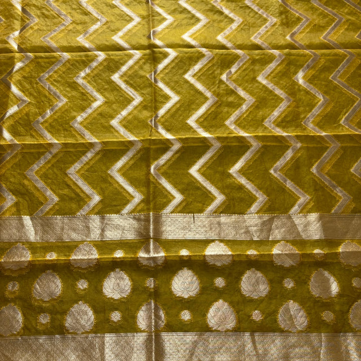 Premium Tanchui Silk Unstitched Suit Set with Luxurious Woven Detailing - ECE991 - 05