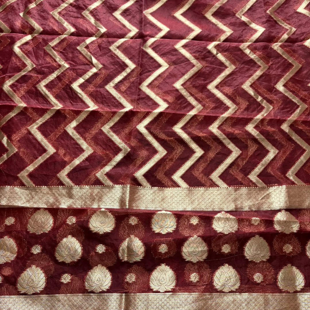 Premium Tanchui Silk Unstitched Suit Set with Luxurious Woven Detailing - ECE991 - 06
