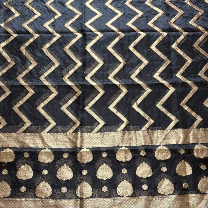 Premium Tanchui Silk Unstitched Suit Set with Luxurious Woven Detailing - ECE991 - 07