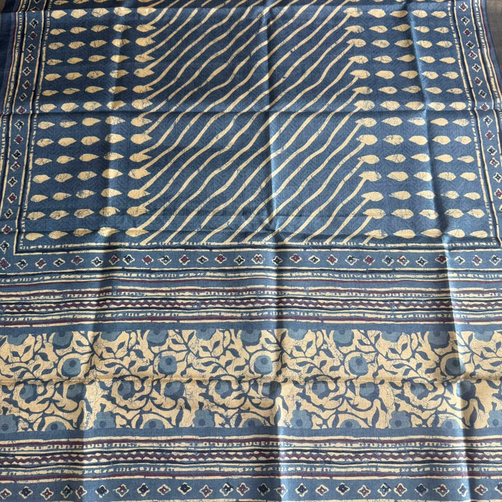 Premium Tanchui Silk Unstitched Suit Set with Mirror & Thread Work - NY2708-3