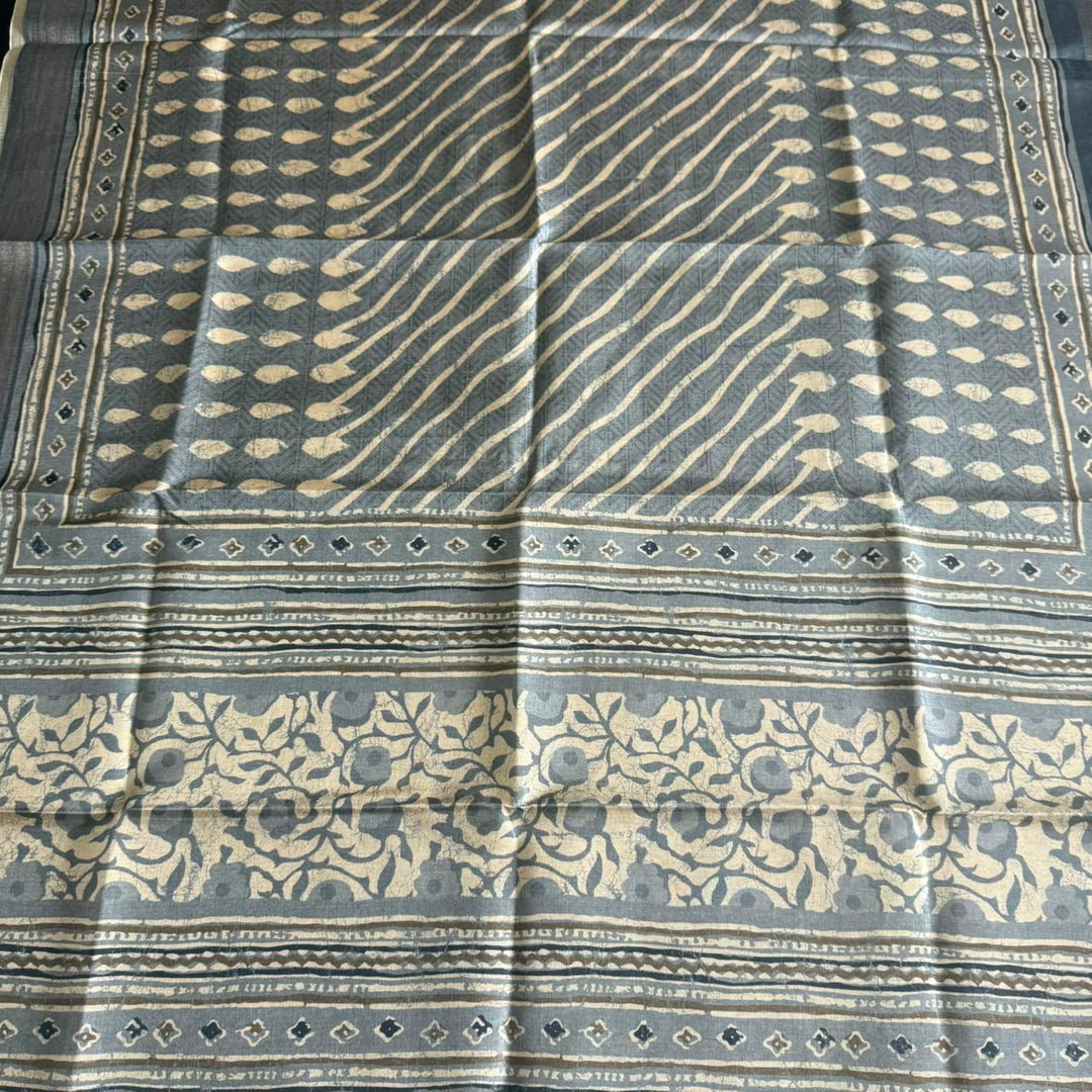 Premium Tanchui Silk Unstitched Suit Set with Mirror & Thread Work - NY2708-2