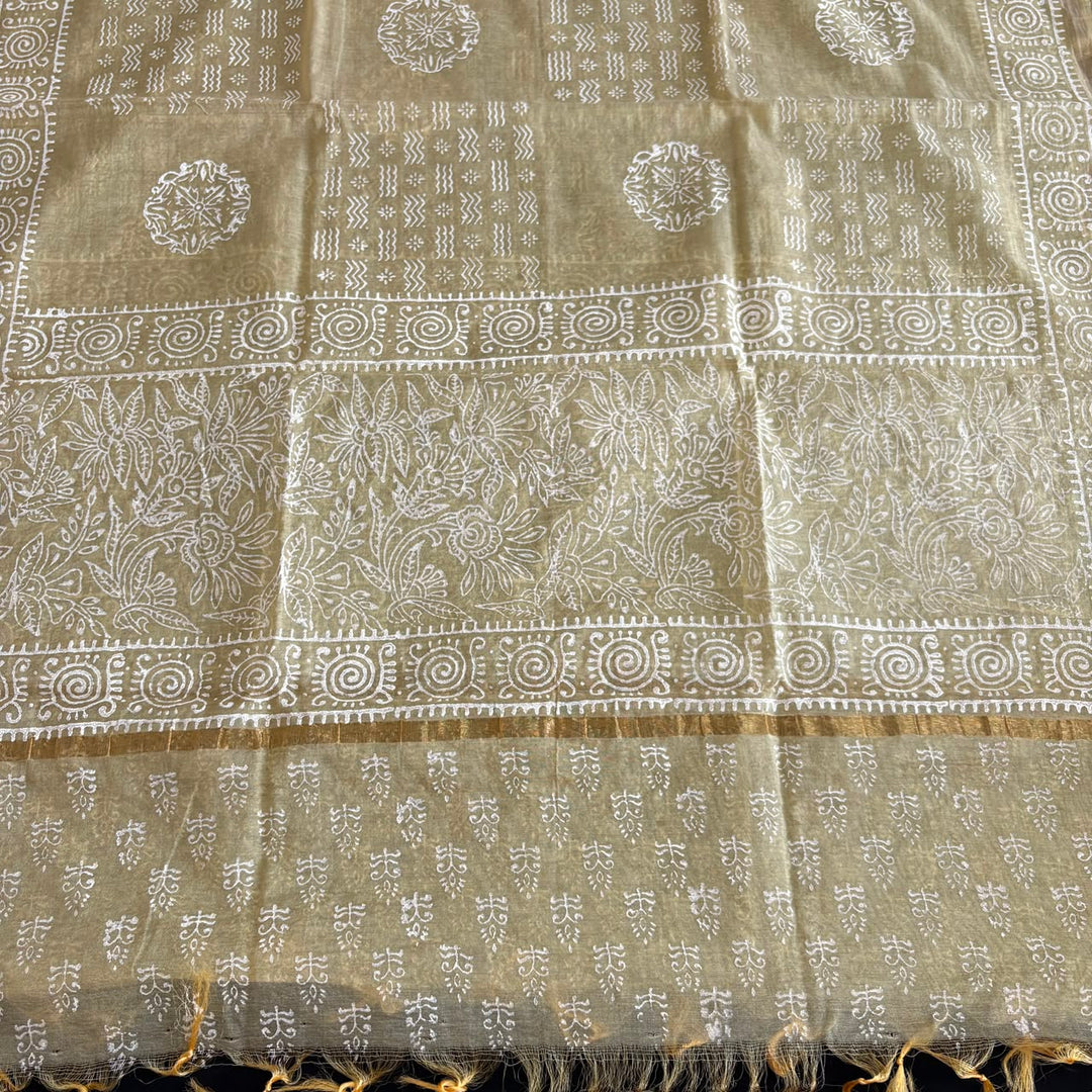 Premium Chanderi Thread & Sequin Embroidered Unstitched Suit Set-IK2649-01