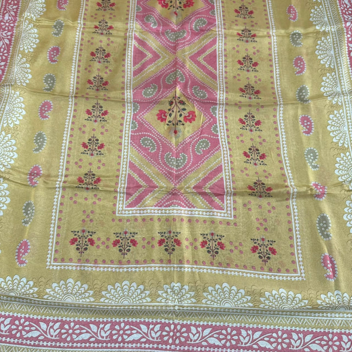 Elegant Printed Crepe Unstitched Suit Set - CRCH173 -7