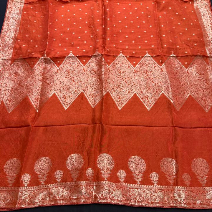 Tanchui Silk Cutdana & Sequins Embroidered Unstitched Suit Set - D13162 - 2
