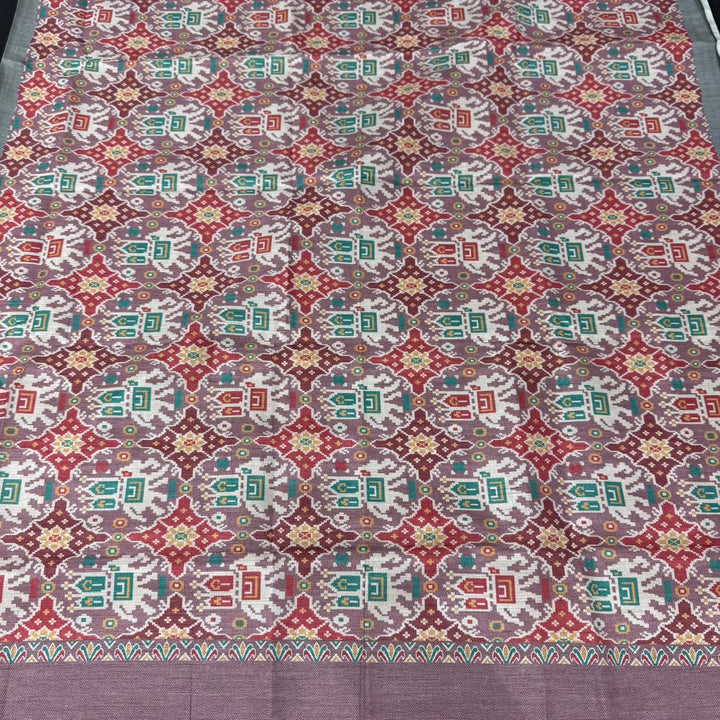 Elegant Tussar Silk Copper Dabka & Moti Work Unstitched Suit Set-RA0408-2