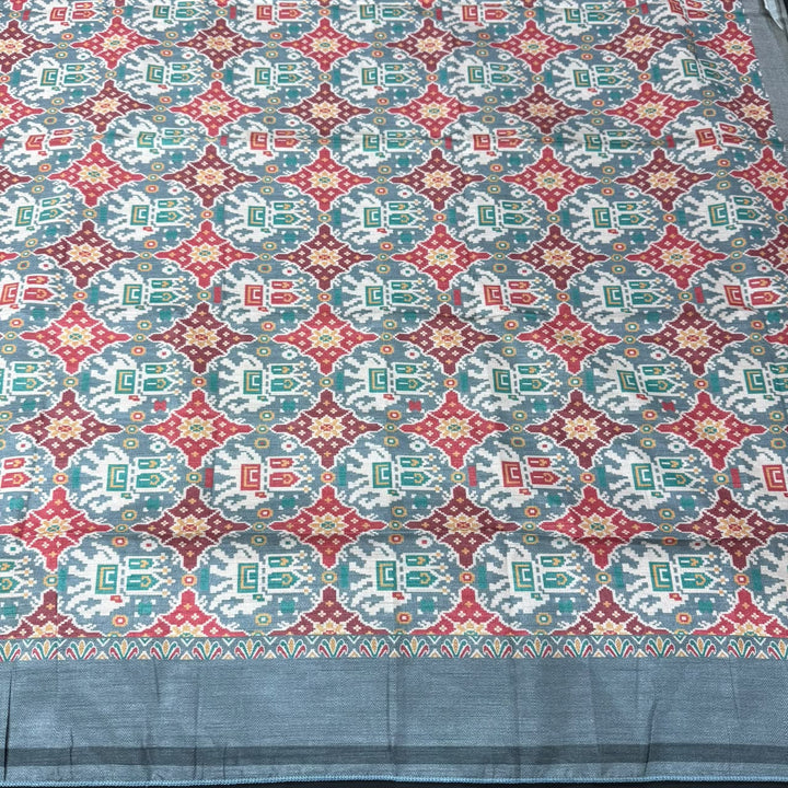 Elegant Tussar Silk Copper Dabka & Moti Work Unstitched Suit Set-RA0408-1