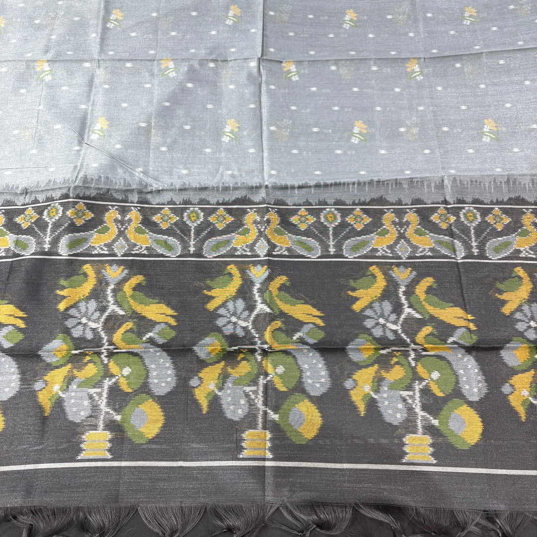 Elegant Tiji Silk Dabka Knot & Sequin Work Unstitched Suit Set-REAKK6-4