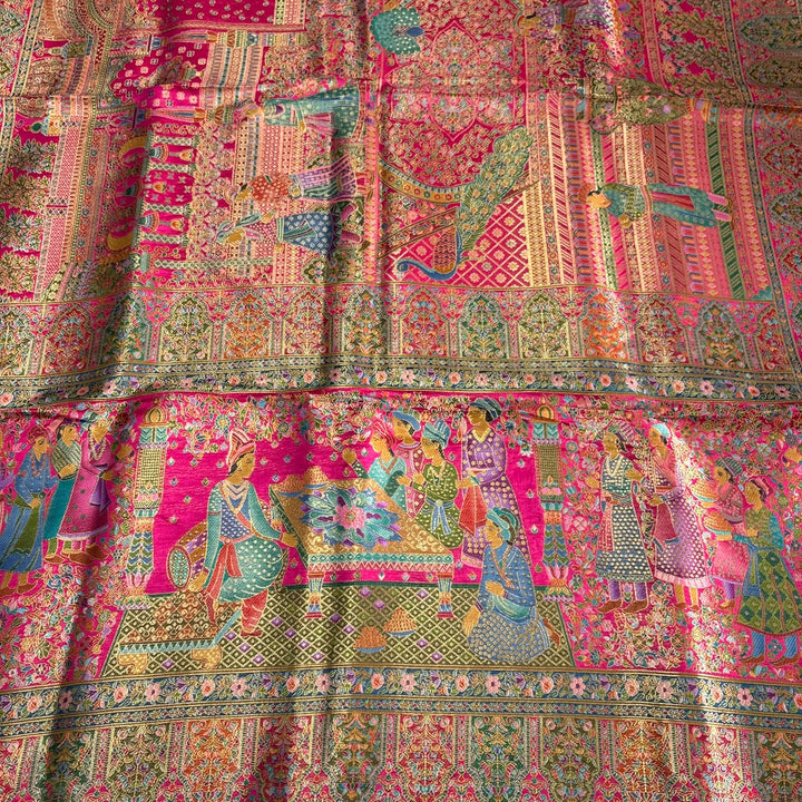 Premium Upada Silk Unstitched Suit Set-ECE886-A1