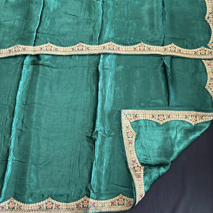 Premium Velvet Unstitched Suit Set-DF3212-A2