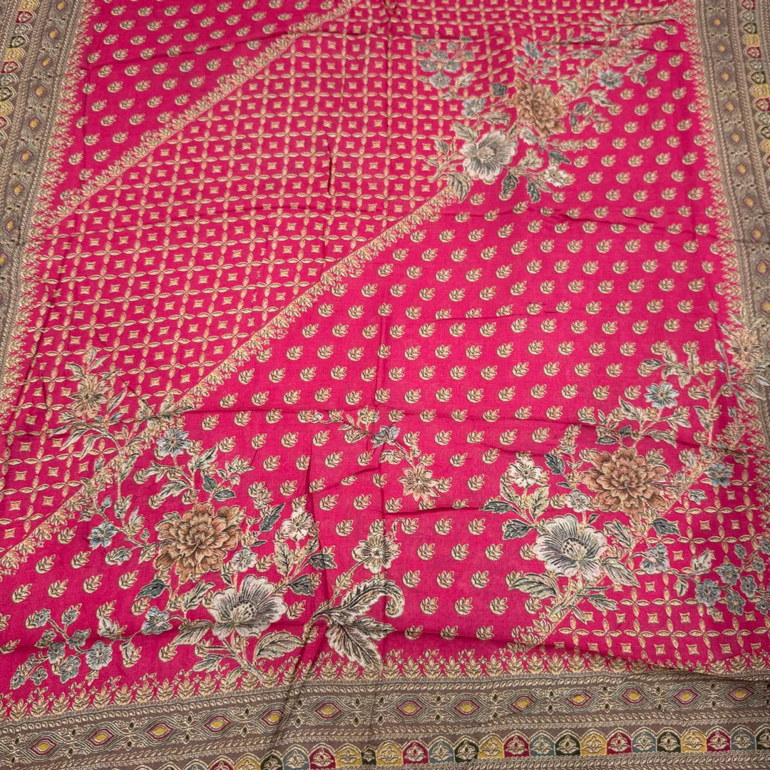 Premium Muslin Digital Print Unstitched Suit Set-VF0001-A