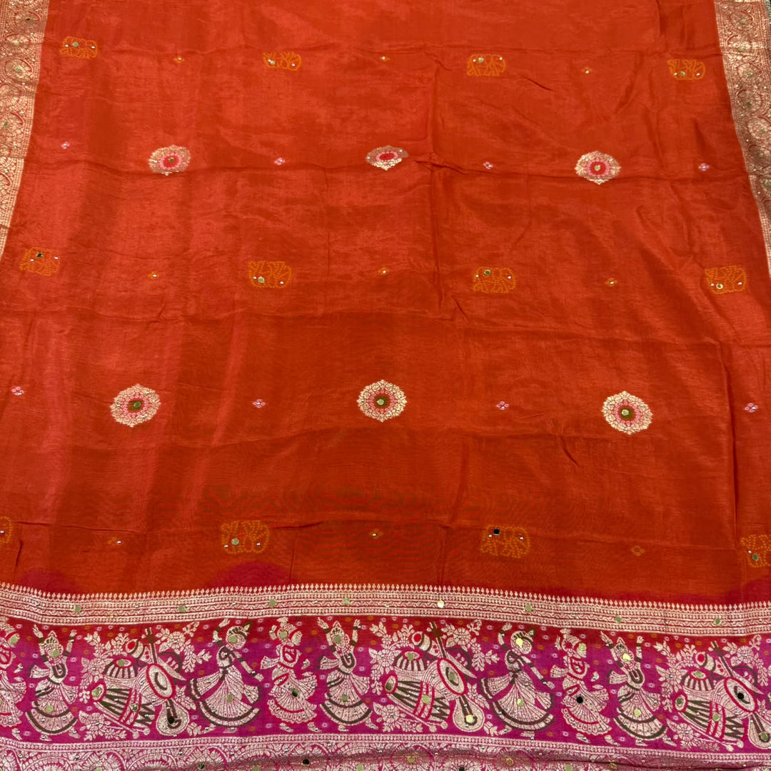 Premium Dola Silk Unstitched Suit Set-BR2548-A1