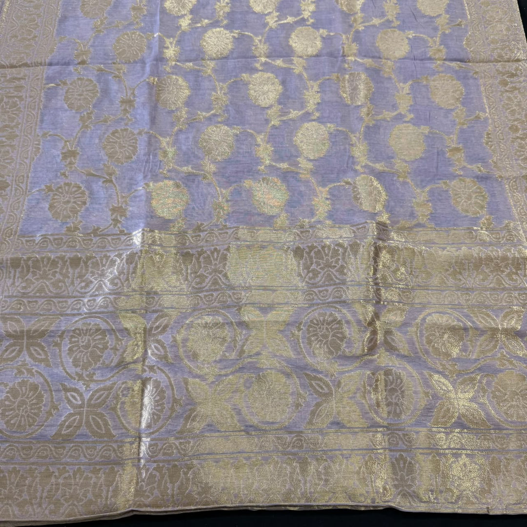 Premium Silk Chanderi Unstitched Suit Set-BR1405-1