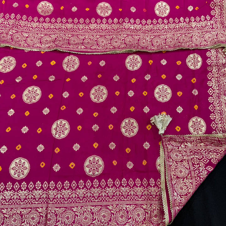 Premium Silk Chanderi Unstitched Suit Set-BR1405-4