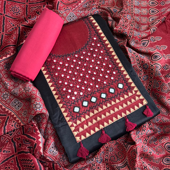 Premium Gajji Silk Unstitched Suit Set-270002-1