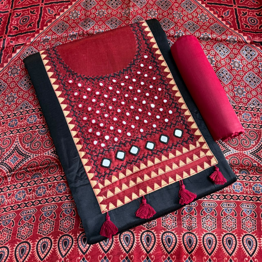 Premium Gajji Silk Unstitched Suit Set-270002-1