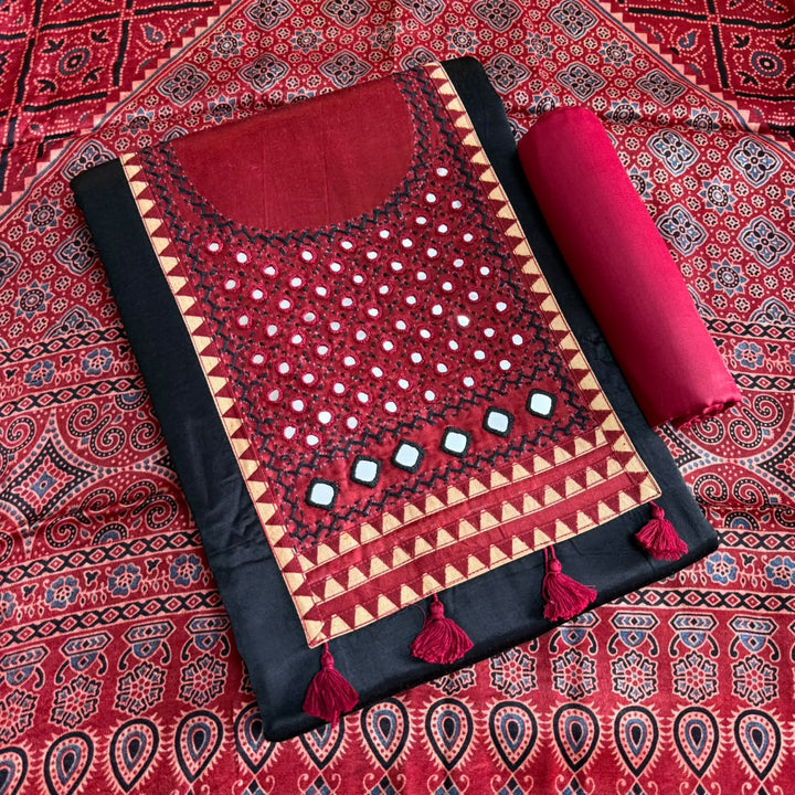Premium Gajji Silk Unstitched Suit Set-270002-1
