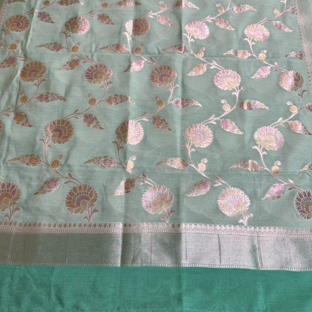 Premium Pure Muga Silk Unstitched Suit Set-HC1001-A