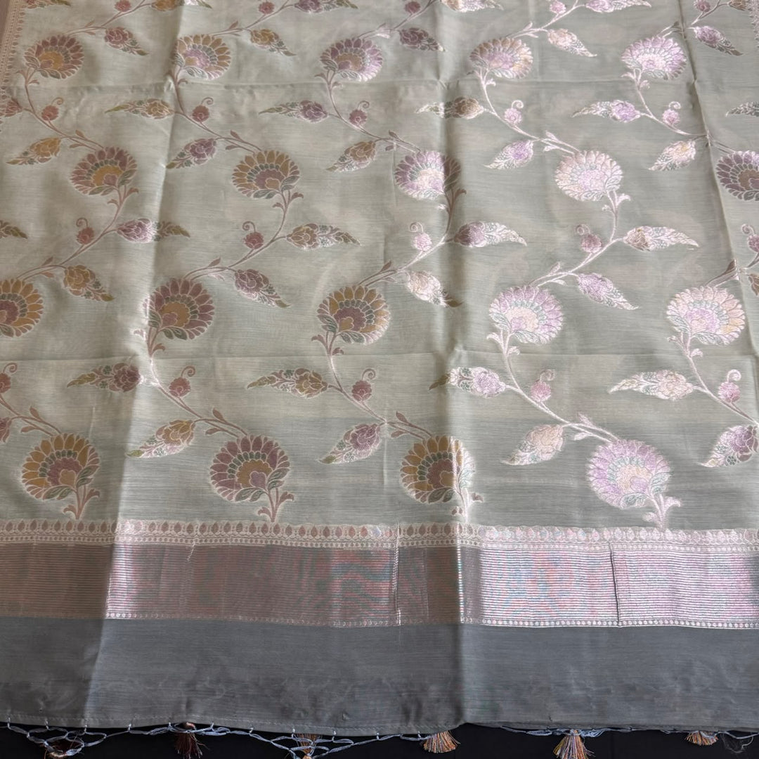 Premium Pure Muga Silk Unstitched Suit Set-HC1001-A2