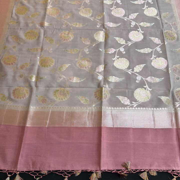 Premium Pure Muga Silk Unstitched Suit Set-HC1001-A4