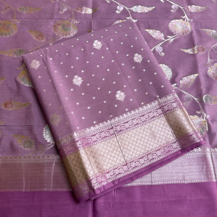 Premium Pure Muga Silk Unstitched Suit Set-HC1001-A5