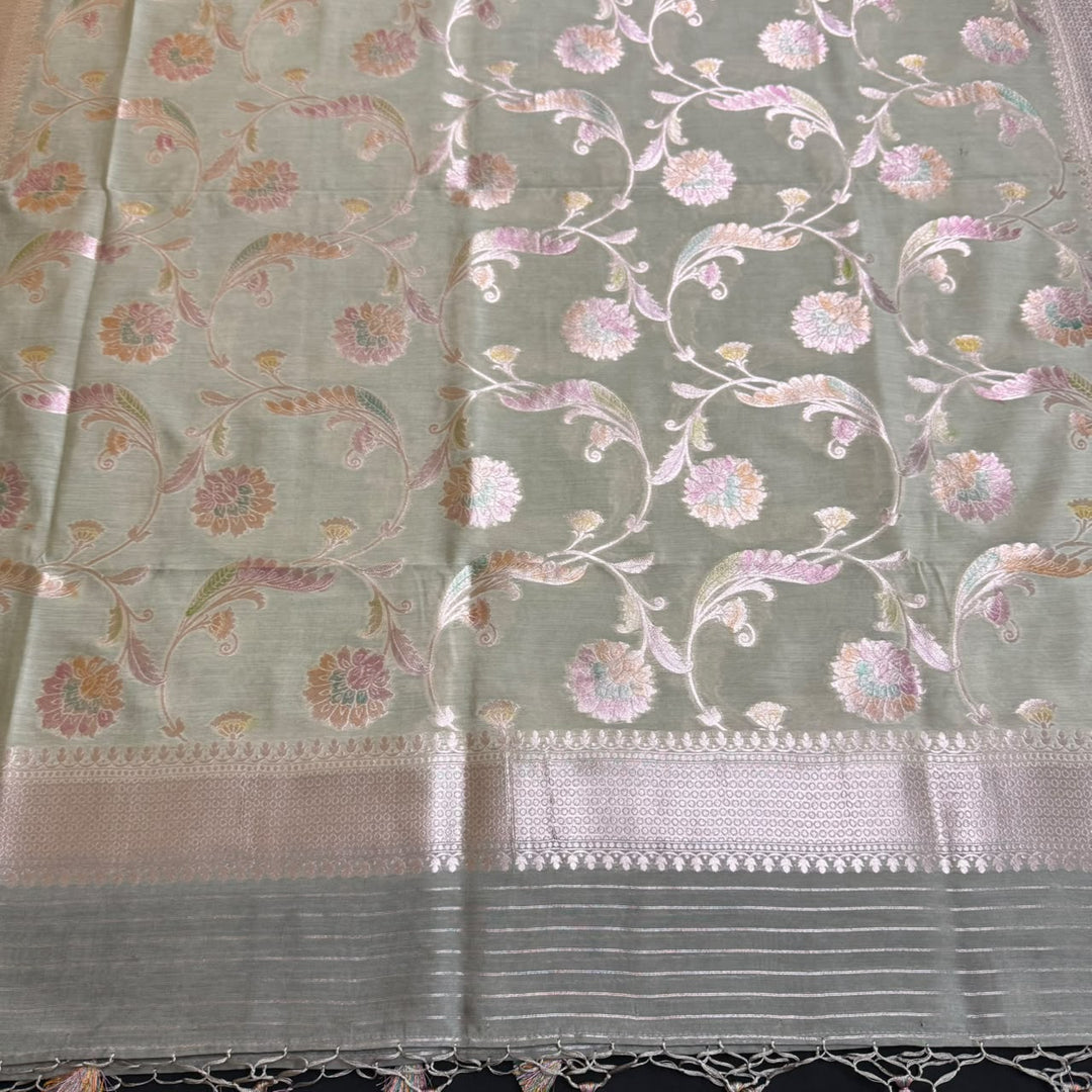 Premium Pure Muga Silk Unstitched Suit Set-HC1001-A6